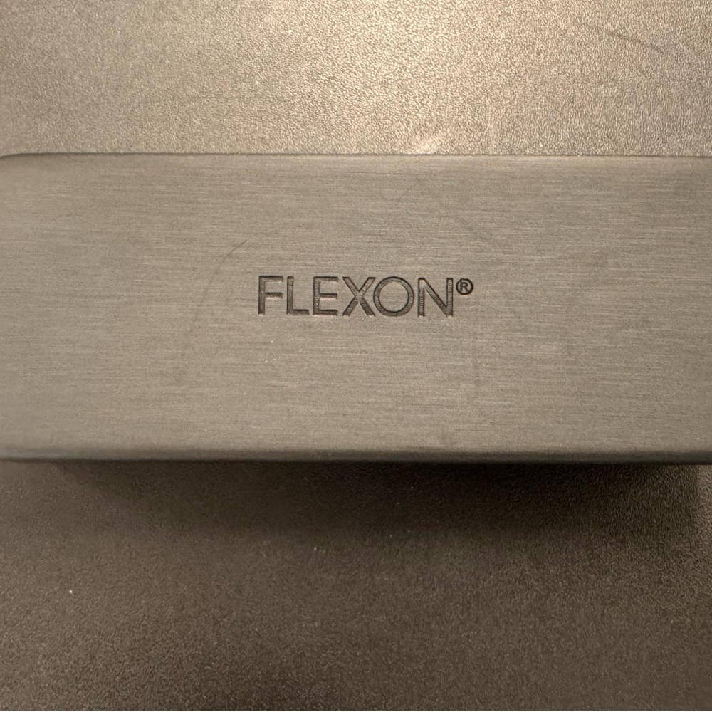 NEW - AUTHENTIC - FLEXON - BLACK - HARD EYEGLASSES CASE / unisex